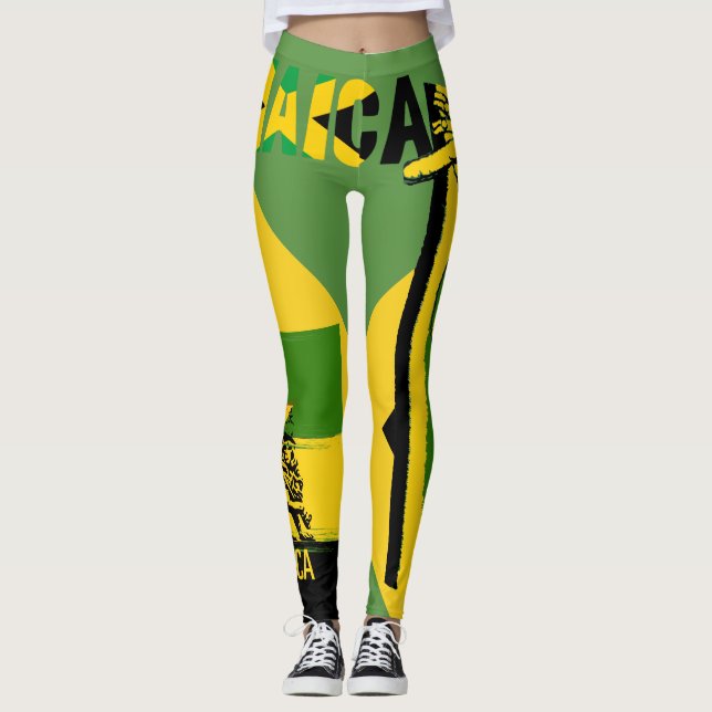 Jamaica me Crazy Leggings Jamaican Power (Framsida)