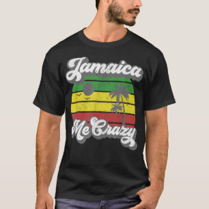 Jamaica Me Crazy Rasta Roots Sten Reggae Jamaican T Shirt