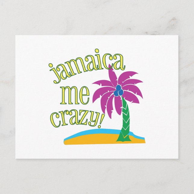 Jamaica Me Crazy Vykort (Framsida)
