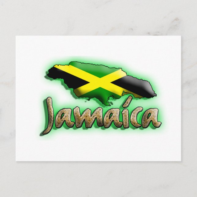 Jamaica med titeln guld vykort (Framsida)