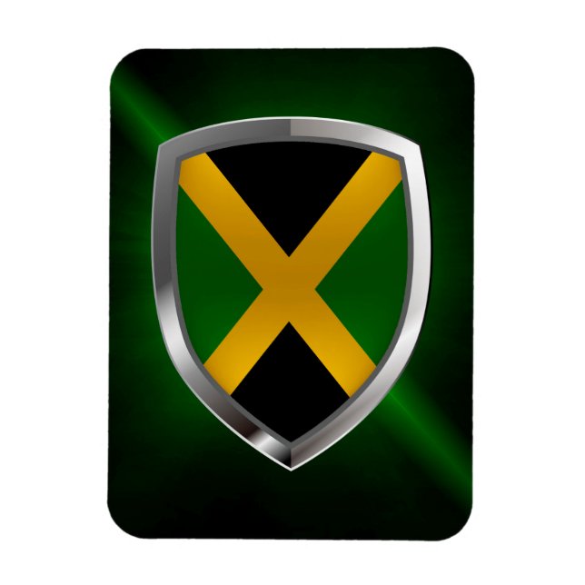 Jamaica Metallic Emblem Magnet (Vertikal)
