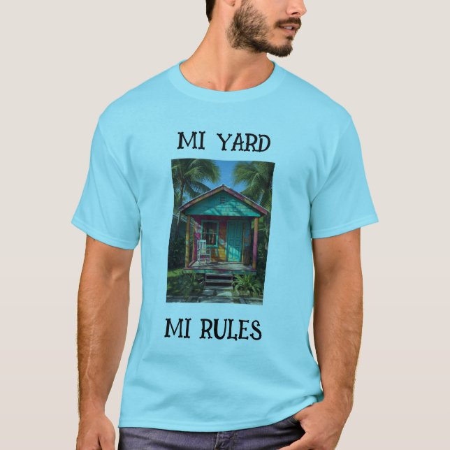 Jamaica mi yard mi riles  T-Shirt (Framsida)