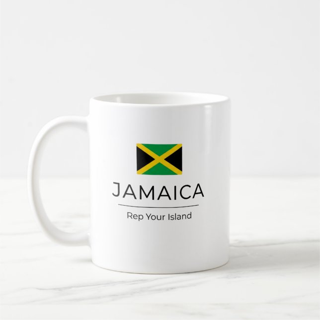 Jamaica Minimalist | Varje dags stolthet Kaffemugg (Vänster)