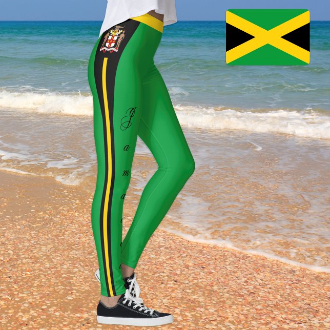Jamaica mode leggings, Jamaican Flagga /reggae Leggings (Skapare uppladdad)