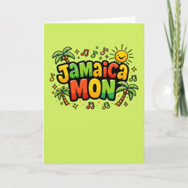 jamaica mon färgrik kort