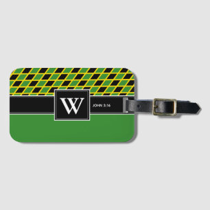 JAMAICA Monogram Christian Scripture Luggage Bagagebricka