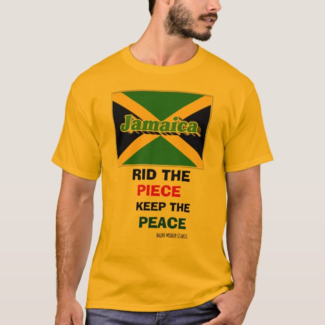 Jamaica MOTIVATIONAL PEACE T-shirt (Framsida)