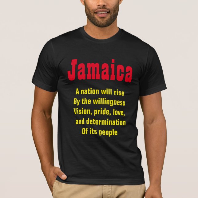 Jamaica-motiverade t-shirts (Framsida)