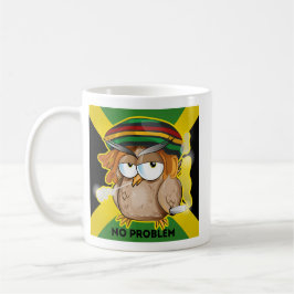 Jamaica Mugg, inget problem med Funny Uggla i Rast Kaffemugg