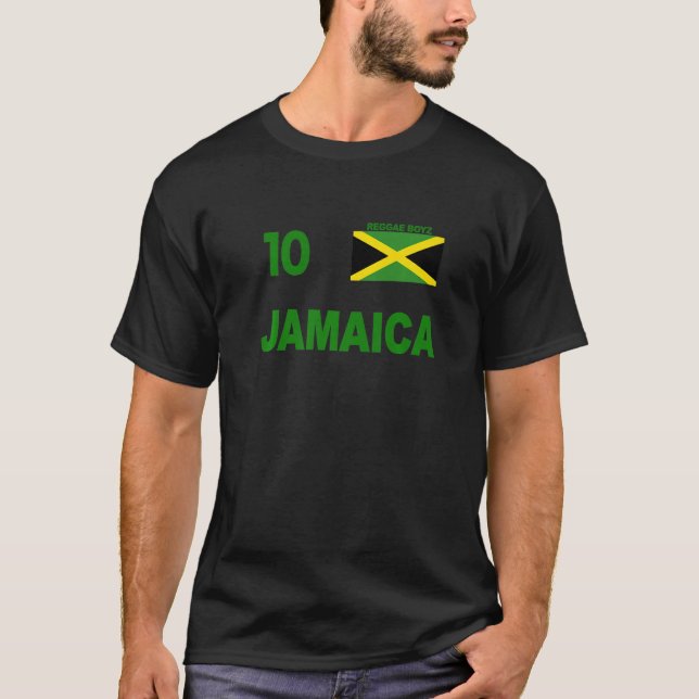 Jamaica National Team Nr 10 Reggae Boyz Classic T Shirt (Framsida)