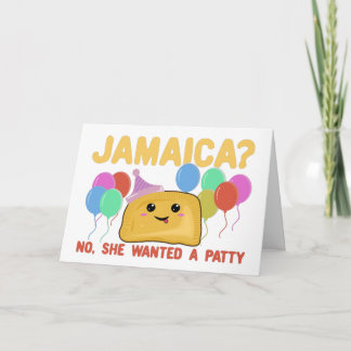 Jamaica? Nej hon ville ha en Patty - Rolig jamaica Kort