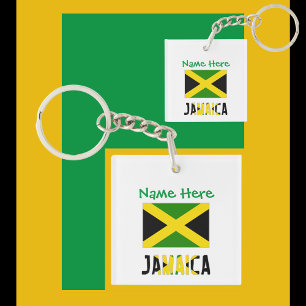 Jamaica och Jamaican Flagga Grönt Anpassning