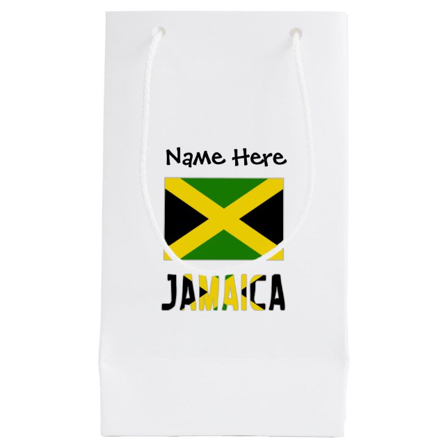 Jamaica och Jamaican Flagga med ditt namn (Framsidan)