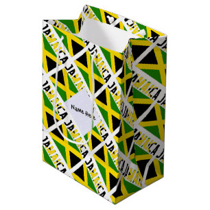 Jamaica och Jamaicans flagga kaklad med ditt namn