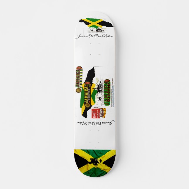 JAMAICA OIL RIK NATION Skateboard (Framsida)