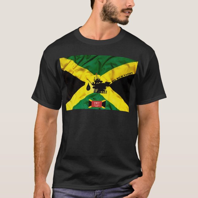 JAMAICA OIL RIK NATION T-Shirt (Framsida)
