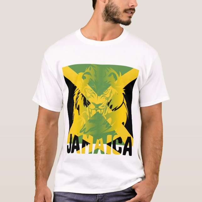 Jamaica One Love Lejon T-shirt (Framsida)