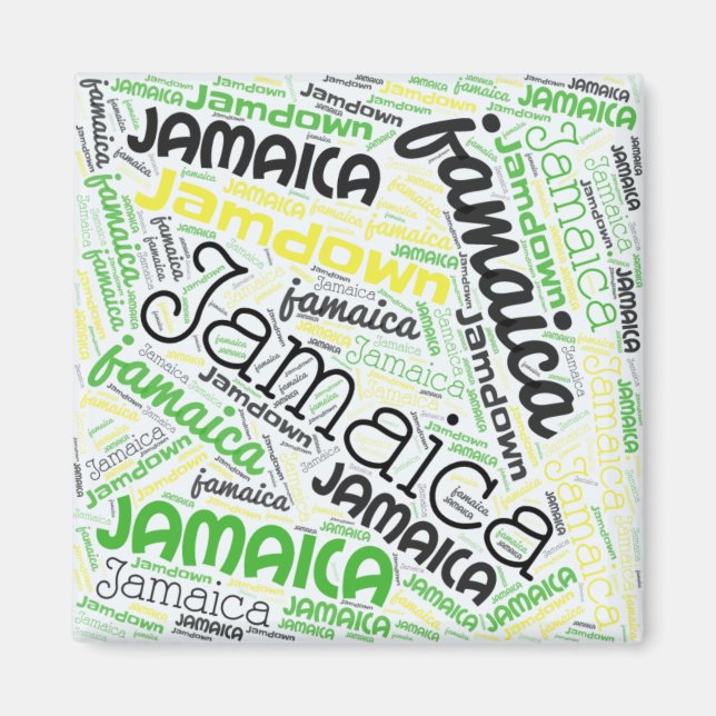 Jamaica Ord Cloud Magnet (Framsidan)