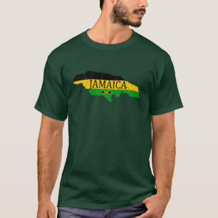 Jamaica Parish Flagga Färg Art T-Shirt
