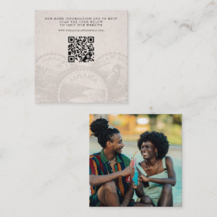 Jamaica Passport Bröllop QR Tilläggskort