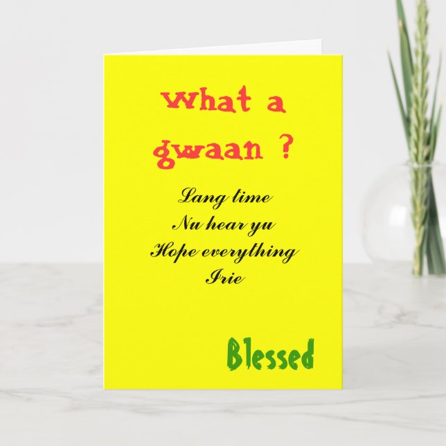 Jamaica patios Greeting-kort Kort (Framsida)