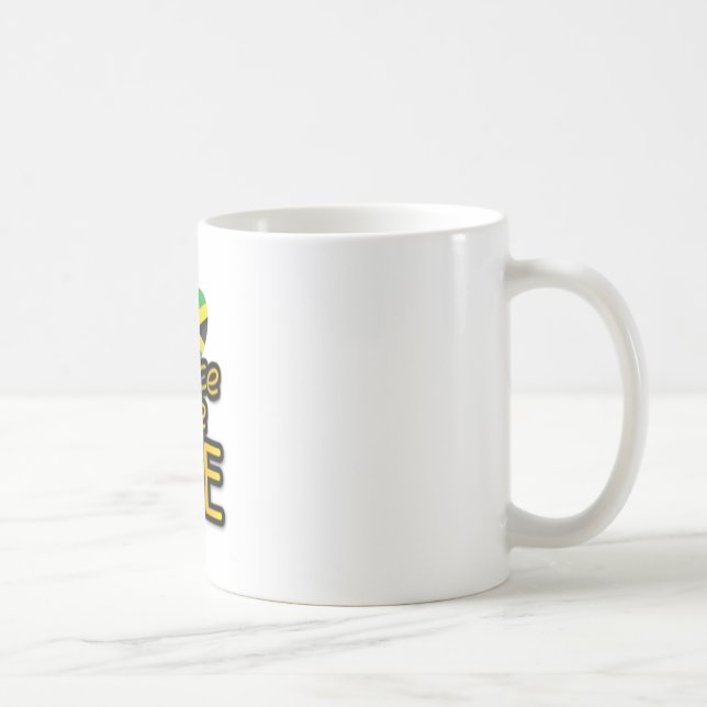 Jamaica peace kärlek irie kaffemugg (Höger)