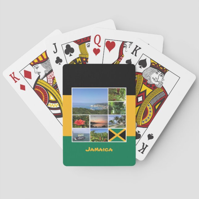 Jamaica Photo Collage Casinokort (Baksidan)