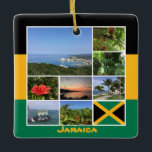 Jamaica Photo Collage Julgransprydnad Keramik<br><div class="desc">Glatta fotominnen från 3 dagar resa till Jamaica på ett färgstarkt prydnadsämne. Av https://www.zazzle.com/store/celestesheffey #Jamaica</div>