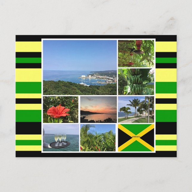 Jamaica Photo Collage Vykort (Framsida)