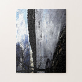 Jamaica Pond, Jamaica Plains, fryst Pussel