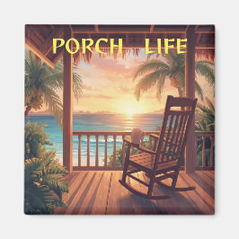 Jamaica porch life sunset magnet