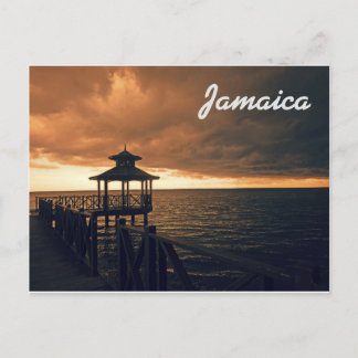 Jamaica Postcard Raiting på floden Vykort