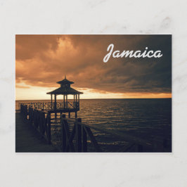 Jamaica Postcard Raiting på floden Vykort