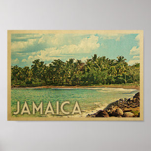 Jamaica Poster - Vintage resor Poster