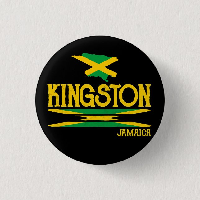 Jamaica Proud Jamaicans Rasta Reggae Kingston Knapp (Framsida)