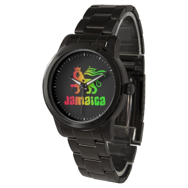 Jamaica Rasta Lejon Armbandsur (Vinklad)