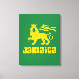 Jamaica Rasta Lejon Canvastryck
