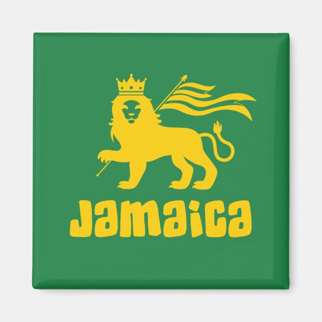Jamaica Rasta Lejon   Magnet (Framsidan)
