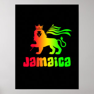 Jamaica Rasta Lejon Poster