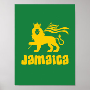 Jamaica Rasta Lejon Poster