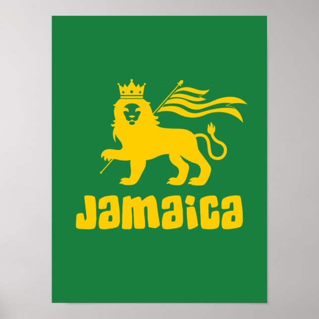 Jamaica Rasta Lejon Poster (Framsidan)