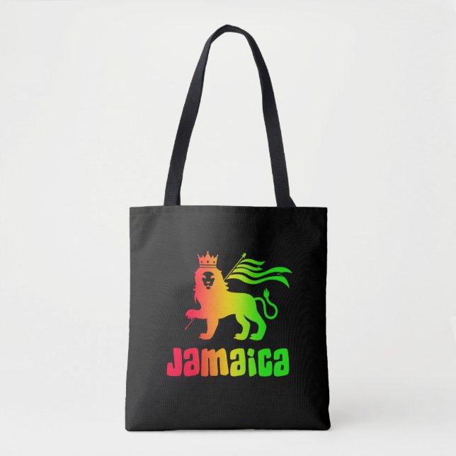 Jamaica Rasta Lejon Tygkasse (Framsida)