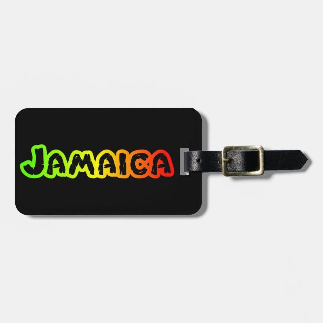 Jamaica red grönt guld bagagebricka (Horisontell Framsida)