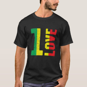 Jamaica Reggae Music Rasta Pride Peace Kärlek T Shirt