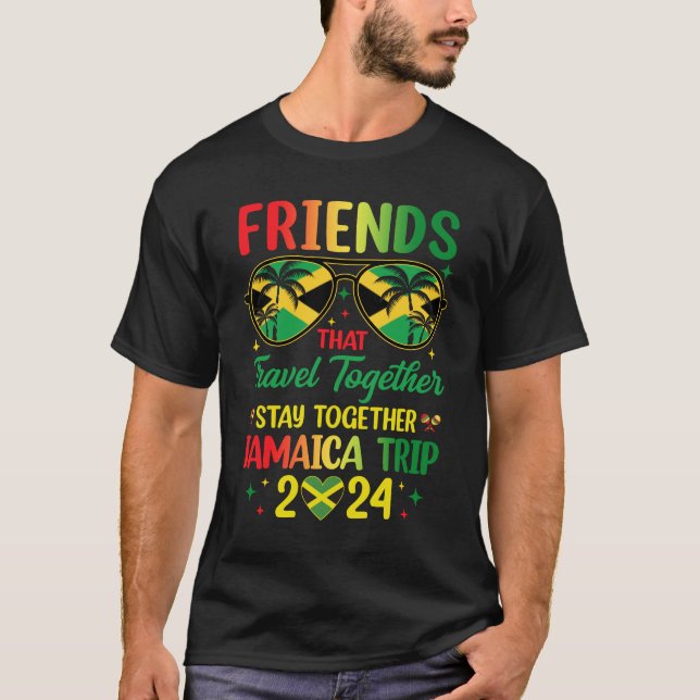 Jamaica Resa 2024 Vacation Friends Travel Jamaica T Shirt (Framsida)