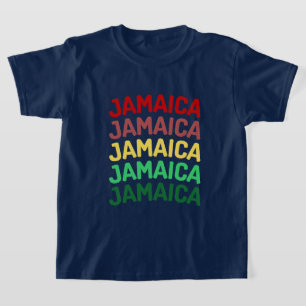 Jamaica Resa semestergrupp som matchar typografi T Shirt