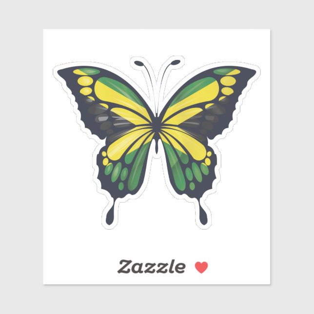 Jamaica Ripping Flagga Klistermärken (Ark)