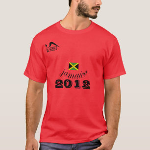 Jamaica röd T skjorta 2012 Shirt