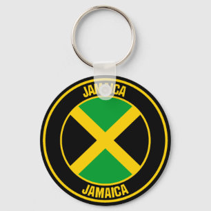 Jamaica Round Emblem Nyckelring