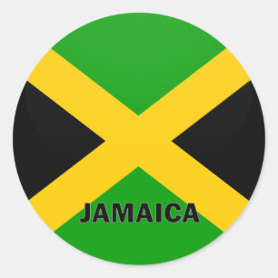 Jamaica Roundel kvalitets- flagga Runt Klistermärke